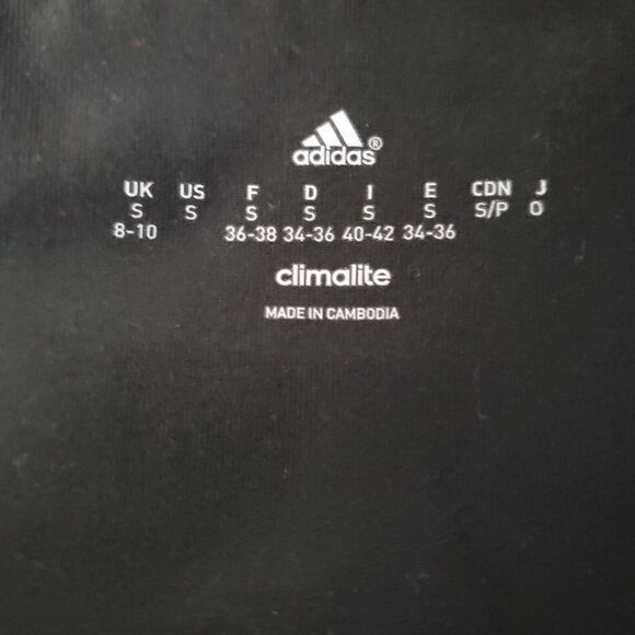 Adidas Climalite Yoga Crop Pants White Orange Purple S - Picture 6 of 7